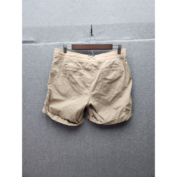Eddie Bauer Womens Beige Casual Shorts Size 10 With Drawstring Waist Pockets & E - Picture 5 of 8